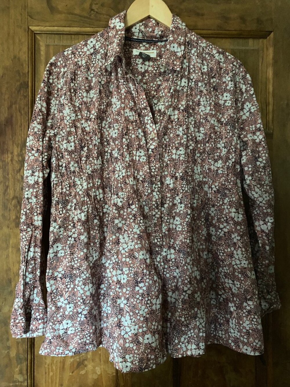 Pilcro and the Letterpress printed button down shirt